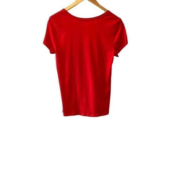 NWOT Canada Red Graphic Print Short Sleeve Casual Tee Shirt Top S - Picture 3 of 7